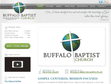 Tablet Screenshot of buffalobaptistchurch.org